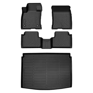 DEPITUU For Ford Bronco Sport 2021-2025 Floor Mats & Cargo Liner Set,All Weather Protection,Easy to Clean,Non-Slip TPE, 3D Scanning Design, Waterproof, Odorless, Durable, High Edge, Full Coverage,car stuff,car essentials,car mats accessories,car floor mat