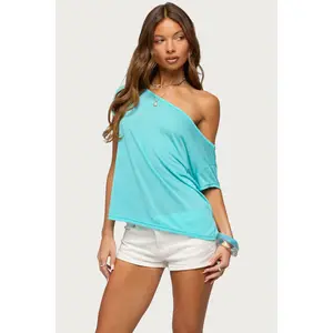 Amora Off Shoulder Sheer Top