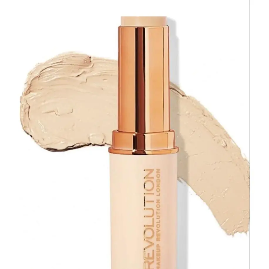 Revolution Fast Base Foundation Stick - F1 to F17 Shades for Perfect Coverage and Natural Look Concealer Flawless