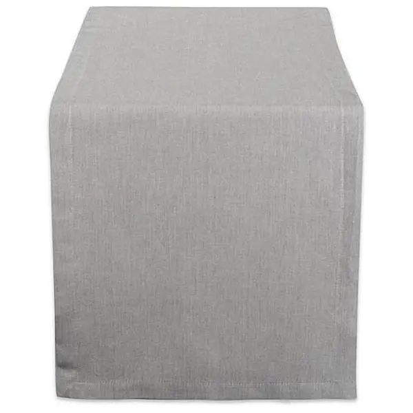 Design Imports Solid Chambray 14" x 108" Table Runner