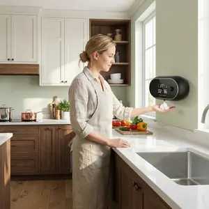 Touchless Automatic Foaming Soap Dispenser | Multi-Adjustable Volume | Long-Lasting Rechargeable  with Clock | Compatible with Thick & Thin Soap for Bathroom & Kitchen | Perfect for March Madness, Spring Break, World Cup & Easter Home Use