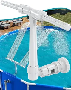 Poolhacker Pool Fountain for Above-ground Pool & Inground Pool Outdoor Waterfall Spray Installation