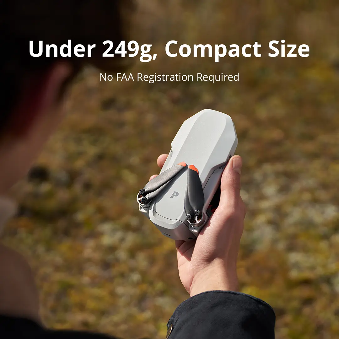 Potensic ATOM 2 Drone with Camera for Adults 4K Video, 8K Photo, Under 249g, 3-Axis Gimbal, 10KM Transmission, AI Track, Vertical Shooting, AI Night Shot, QuickShots, Fly More Combo (96-Min Flight)