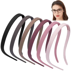 Glasses-Headband Designed For Eyewear, Flex, No Pressure,No Headache, Comfortable Thin Headband For Women, Simple Plain Non-Slip Headband, Casual Versatile Hair Accessories For Women, Minimalist Headwear, Clean Girl Aesthetic Outfit Hair Accessories,