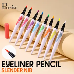 Neon Fluorescent Eyeliner Pen, Single Gel-Based Matte Color with Precision Sponge Tip, Pigment-Like Smooth Finish, Fast Dry No Bleeding, UV Glow Makeup for Nightlife, Festivals & Creative Eye Art