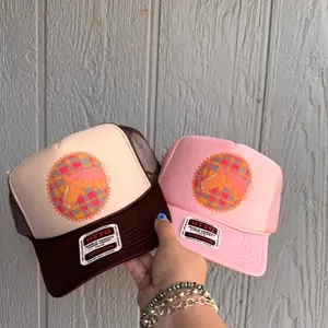 Plaid pony trucker hat