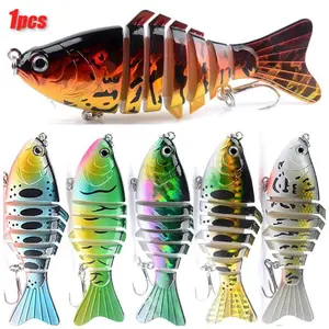 1pc 3D Lure Bait Multi-Jointed Fishing Lure Artificial Fishing Lure 9.5cm 15g Seven Segments Sea Fishing Imitation Hard Bait