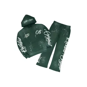 Hanif 2.0 Vintage Forest Green Hoodie/ Relaxed Pant Track Set