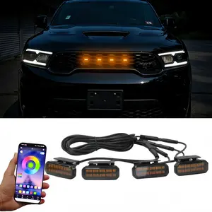 LED Front Grille Light For Dodge Durango 2008-2021 Car Daytime Running Light Wheel Eyebrow Lamp 12V