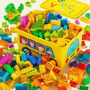 208 PCS Large Building Blocks Set STEM Educational Constructor Set - Colorful, Creative & Fun Construction Toys for Youngsters - Perfect for Birthday & Holiday Gifts Bagged Children's Assembly Model, Puzzle Toys For Boys And Girls