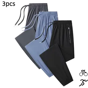 3-pack new women’s casual jogger sweatpants, quick-dry athletic pants with zippered pockets, versatile workout wear