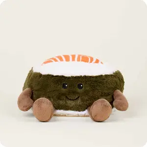 Salmon Sushi Warmies - Heatable, Weighted, Lavender-Scented