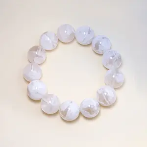 Groxiara "Ethereal Clarity"  White Phantom Quartz Bracelet