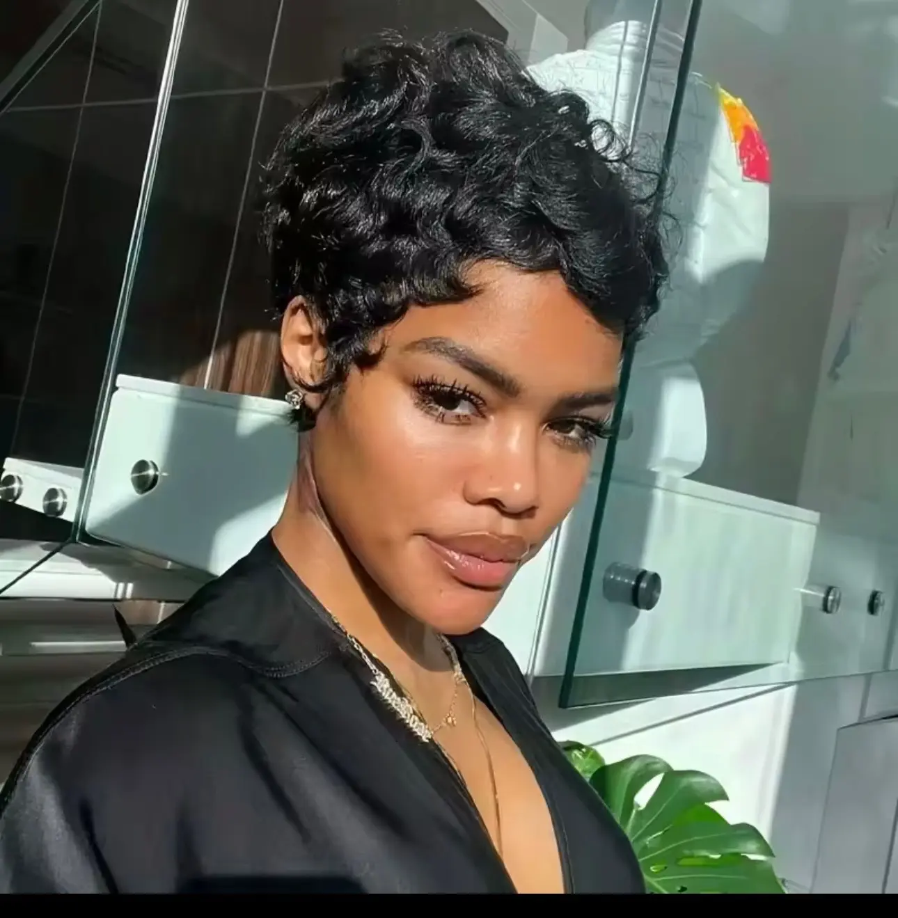 100% Human Hair Pixie Cut Wig - Short Length Unisex Wigs for Natural Hairstyles