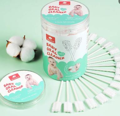 Baby Tongue Cleaner, Newborn Toothbrush, 48PCS Disposable Infant Toothbrush Clean Mouth,Gauze Gum Cleaner Oral Cleaning Stick Dental Care