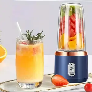Portable Rechargeable Blender & Juicer Cup 380ml, Personal Smoothie Maker & Ice Crusher for Juice, Travel Portable Blender