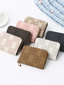 Unisex Credit Card Wallet, Accordion Design Safe Zipper Card Holder, Compact Money Clip and Business Card Case, Multi-Card Slots