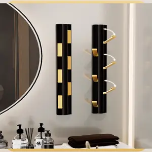 Creative Invisible Hooks, New Vertical Punch-Type Wall-Mounted Clothes Hook Rack