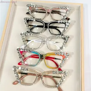 Cat Eye Blue Light Computer Glasses for Women & Men, Clear Lens Comfortable Lightweight Frame, Fashion Decorative Eyewear Perfect for Office Work, Study & All-Day Screen Use