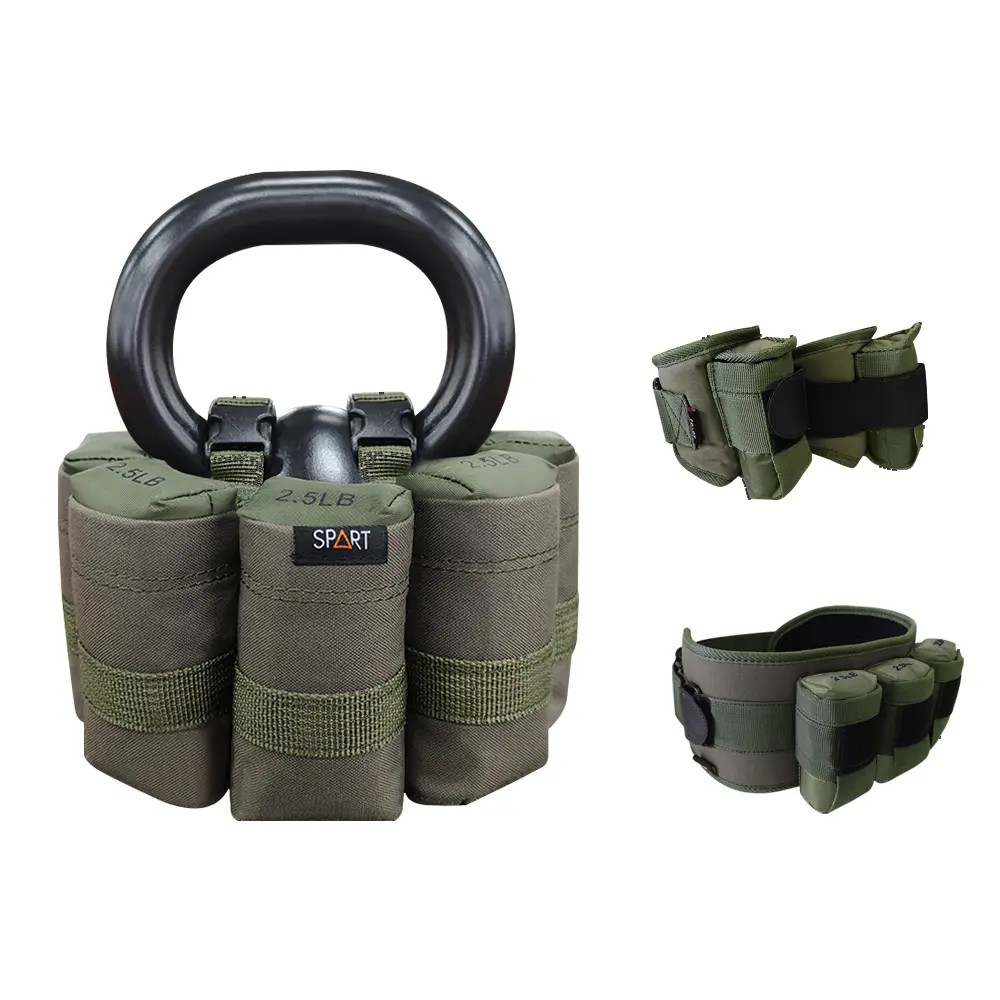 Adjustable Kettlebell Set with 2.5LB to 20LB Sandbag, 3-in-1 Wearable Weighted Belt for Man&Women, Wrist & Ankle Straps, Modular Full Body Workout Equipment for Home Gym