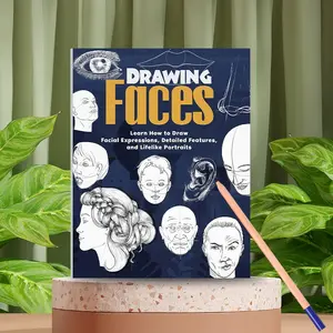 Quick Sketching Drawing Book, Lightweight Portable, Start Sketching Anytime, No Base Required, Fast Learning, Sketching Techniques, Facial Expressions, Art Supplies (pencils Not Included)