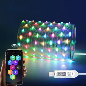 Rgbic Color Changing LED String Lights, Christmas Tree Decorations, Party Lighting Decoration, Waterproof, Battery Operated, Indoor Outdoor Garden Camping Light