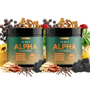 Alpha 10-in-1 Shilajit Gummies - Ashwagandha, Tongkat Ali, Maca - Zero Sugar, Vegan - Limited Edition Holiday Pack for Energy, Stamina & Focus - Black Friday & Cyber Monday Deal