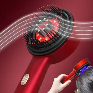 2026 Trendy Electric Scalp Massager Comb, Dual-Function Hair Care & Growth Promoter, Anti-Dandruff Multifunctional Massage Brush