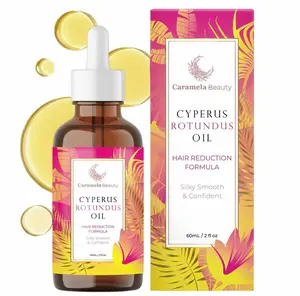Caramela Beauty: The Natural Solution for Hair Reduction | Cyperus Rotundus Oil - Pain-Free Alternative to Laser Hair Removal - Get Smooth, Silky Skin Naturally (60ml)