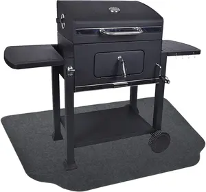 36 x 50 inches Under The Grill Protective Deck and Patio Mat, Under Grill Floor Mats to Protect Deck, BBQ Mat for Under BBQ, Absorbent Oil Pad Protector for Deck & Patio