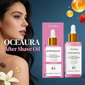 OCEAURA After Shave Oil - Jojoba Oil & Peptides Soothing Hydrating Hair Removal Post-Shave & Depilation Repair Oil for All Skin Types