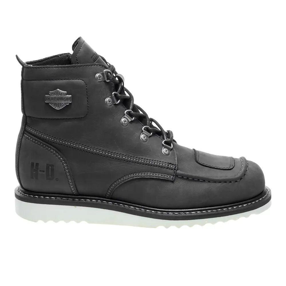 HARLEY-DAVIDSON FOOTWEAR Mens Hagerman Motorcycle Casual Boots Ankle - Black