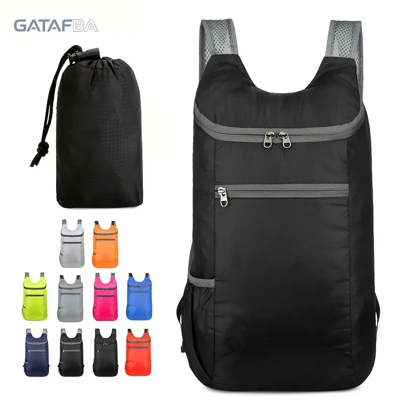 Ultra Lightweight Waterproof Foldable Packable Skin Backpack - Durable Breathable Portable Compact Daypack for Men, Women - Ideal for Hiking, Backpacks for School, Daily Commute