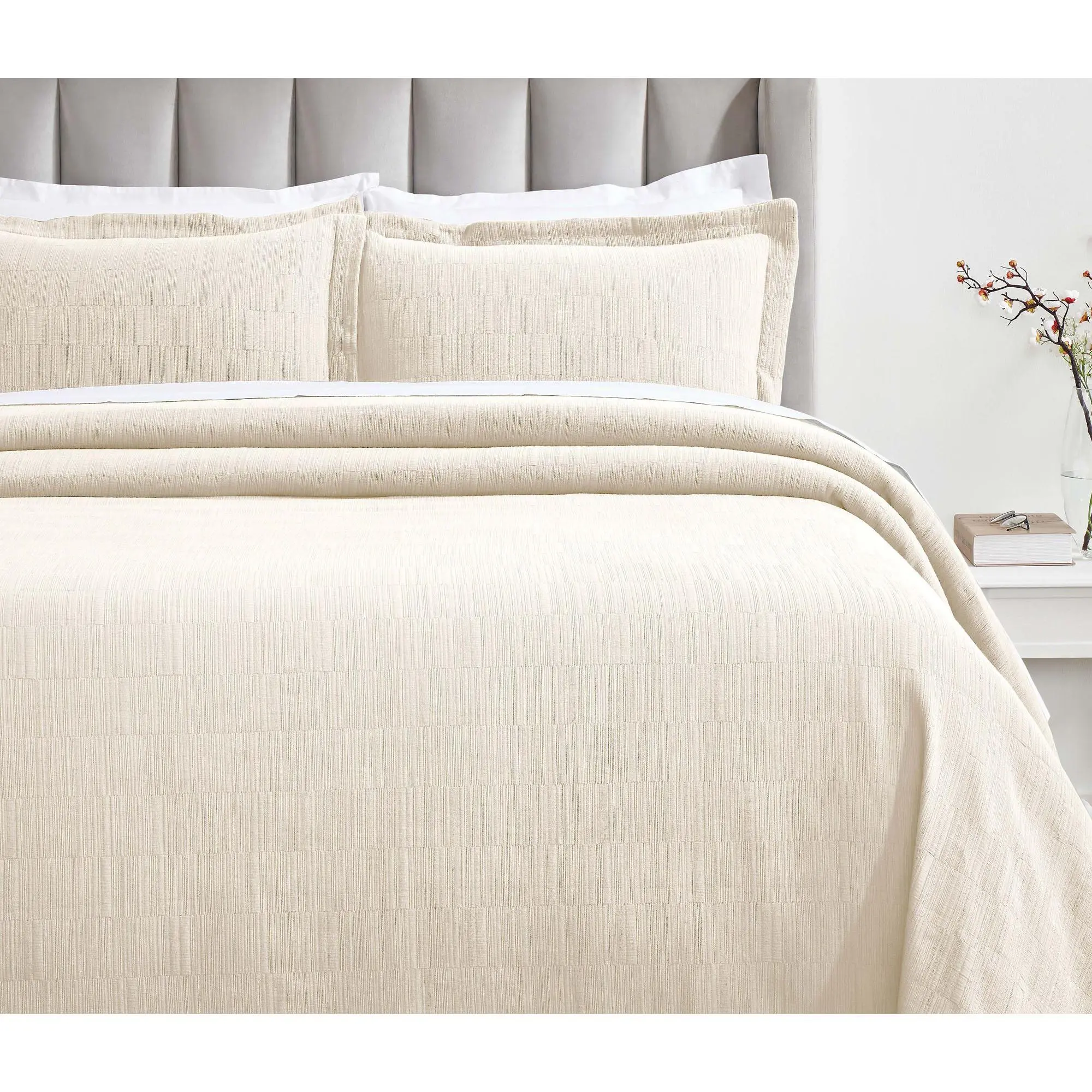 Superior Zenith Cotton Bedspread and Sham Set,Full