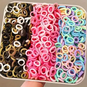 Set of 300 Colorful Basic Hair Ties And Scrunchies for, Including Ponytail Holders And Rubber Bands That Are Gentle on Hair, Perfect for Everyday Use.