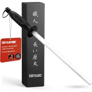 Honing Rod, 10 inch Honing, Knife Sharpener, 1200 Grit Finish, Ergonomic & Balanced Polypropylene Handle, for All Chef, Japanese Gift Box