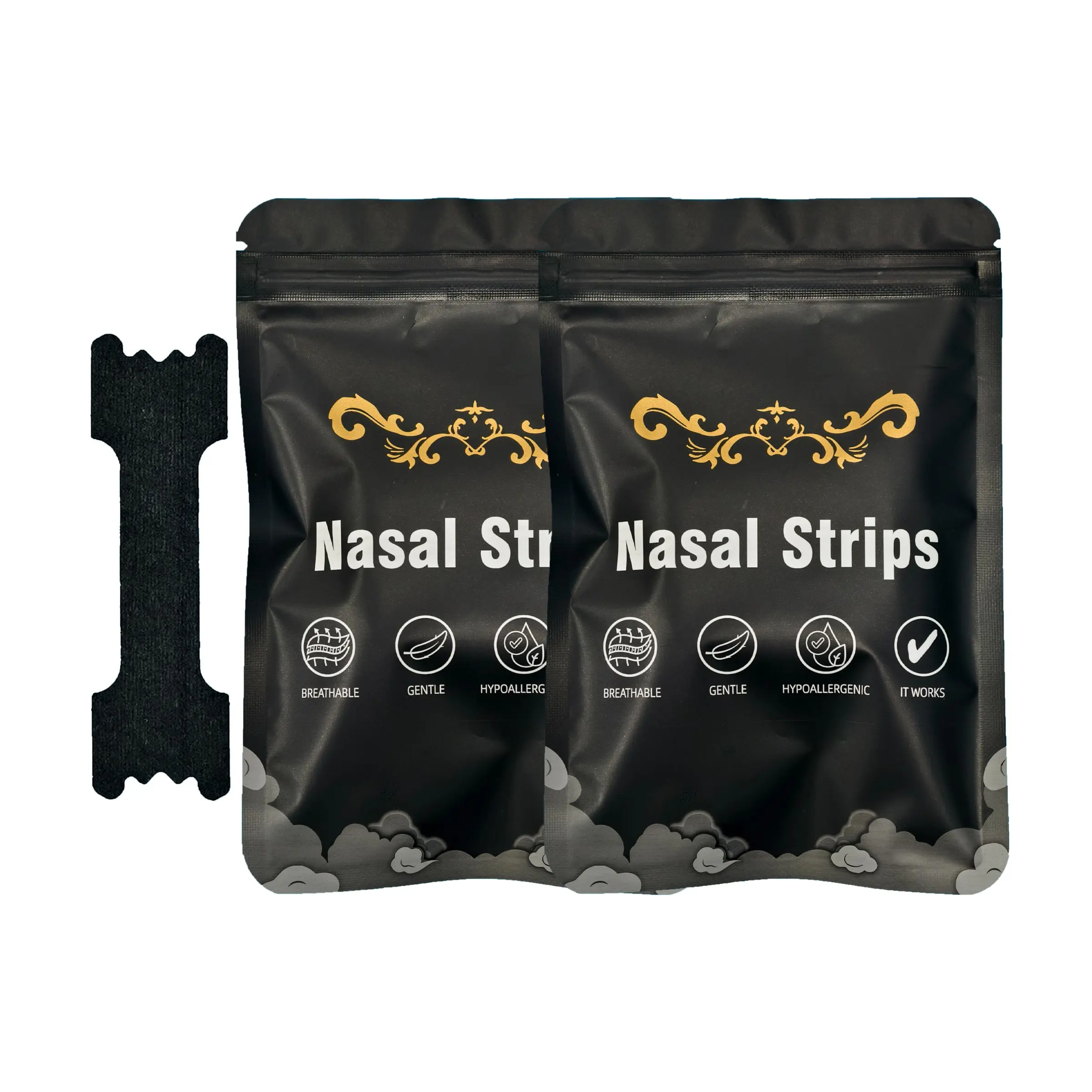 Sleep Aid Nose Strips, 30/60 Pcs Sleep Massage Nose Strips, Relieve Nasal Congestion, Comfortable, Breathable Fabric, Durable, for Men and Women, Unisex Fit, Durable Design, Snore Reduction