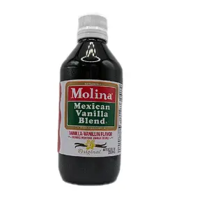 Molina Mexican Vanilla Blend 250ml Bottle - Original Vanilla-Vanillin Flavor Blended with Pure Vanilla Extract