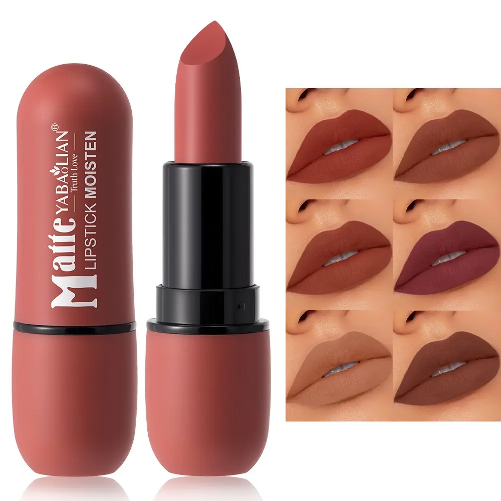 Waterproof Matte Lipstick, Lip Cosmetic, Cosmetics Products, Long-Lasting Formula, Smudge-Resistant, No Cup Stain, Ideal for Daily Use, Perfect for Everyday Makeup