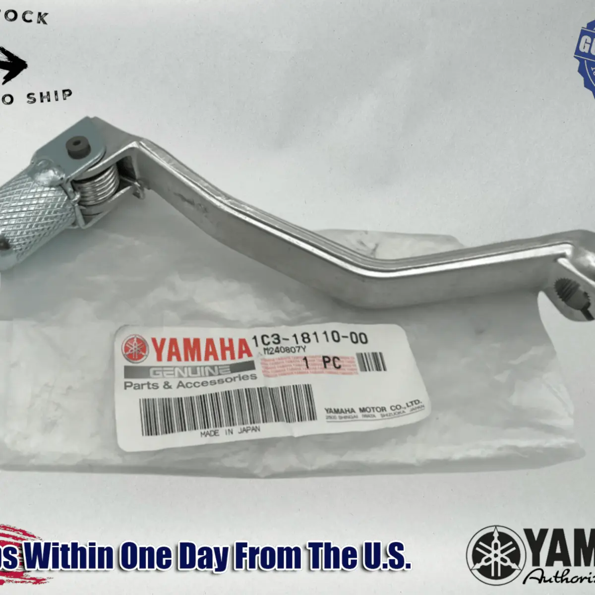 Yamaha OEM 05-24 YZ 125 250X Gear Shift Lever Shifter Pedal 1C3-18110-00-00 1