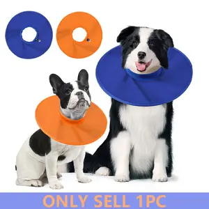 Dogs recovery collar, soft cone-shaped collar after surgery, waterproof and anti licking wound, adjustable, breathable E-collar, suitable for large/medium/small cats and dogs