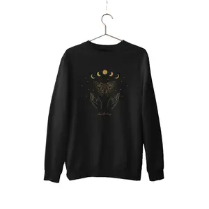 Boho Butterfly Sweatshirt Mystical Butterfly Sweater Goblincore Clothing Dark Academia Clothing Women Cottagecore Aesthetic Indie Crewneck