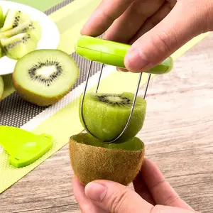 1-piece kiwi fruit cutter, kitchen detachable creative fruit peeler, salad cooking tool, lemon peeler small accessory, kitchen small accessory, Kitchen Gadgets