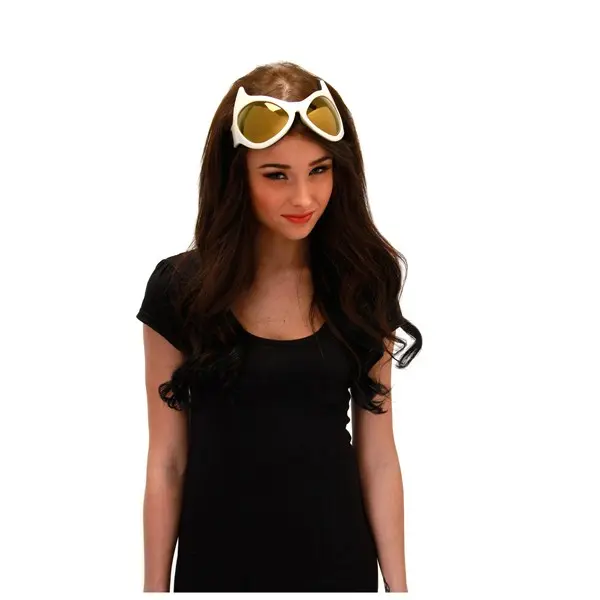 White & Gold Cat Eye Goggles