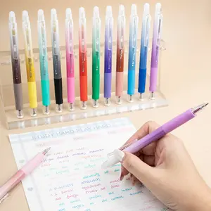 12/24/36 Color Erasable Gel Pens, Gel Ink Pens, Retractable Fine Tip Markers, Vibrant Colors for Drawing & Writing, Ideal for Students & Office Use