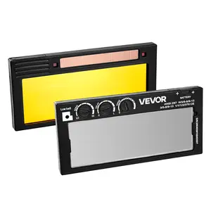 VEVOR Auto Darkening Welding Lens 4.25" x 2", Shade 5-13 Adjustable True Color Welding Lens with Dual Arc Sensors & Gold Coating, Compatible with Most Welding Helmets for TIG, MIG, MMA Applications