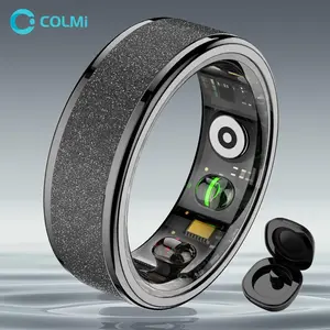 Colmi R10 Smart Ring, 5atm Waterproof, Pedometer, Wireless Connection, Heart Rate Monitoring, Unisex Gift, Sports & Pressure Measurement