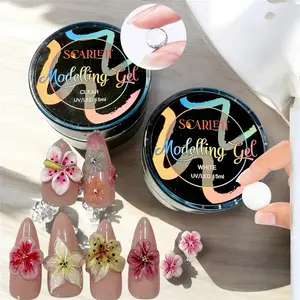 Molding 3D Sculpture Solid Gel non sticky nail art nail flowers nail design