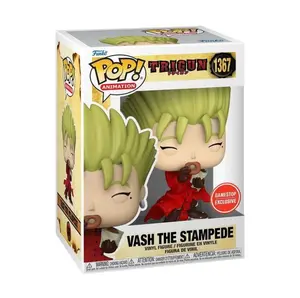 FUNKO POP TRIGUN VASH THE STAMPEDE 1367 EXCLUSIVE GAMESTOP