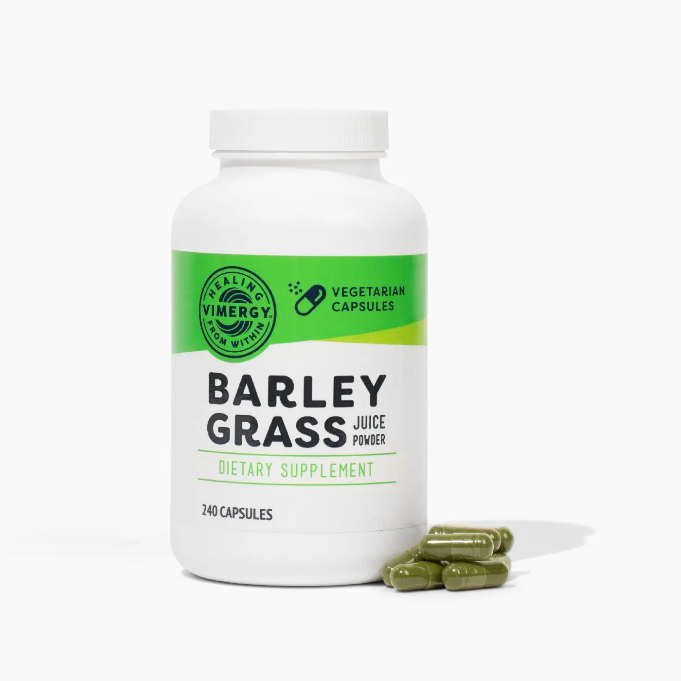 Vimergy Barley Grass Juice 240 Capsules | Concentrated Super Greens for Heart & Cellular Health